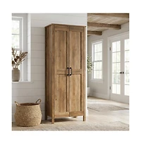 Starlight Canyon Home Rustic Pine Finish Storage Cabinet With Country Style And Sturdy Construction