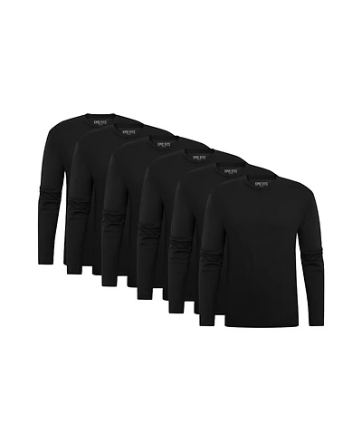 Epic Fits Men's Long Sleeve Crew Neck, 6-Pack