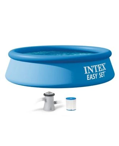 Intex 28107EH 8 x 24 Inch Easy Set Inflatable Swimming Pool with Filter