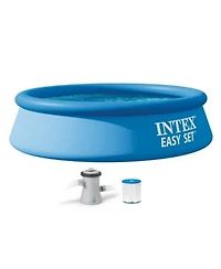 Intex 28107EH 8 x 24 Inch Easy Set Inflatable Swimming Pool with Filter