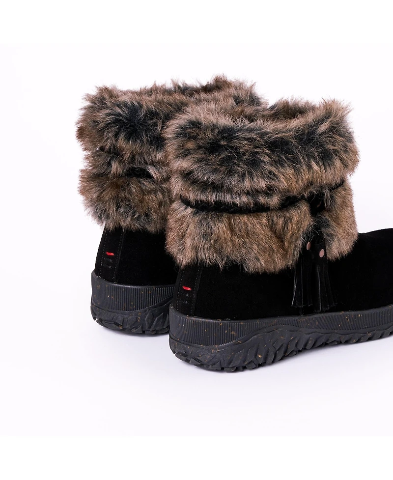 Minnetonka Women's Everett 2 Suede Faux Fur Winter Boots