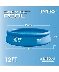 Intex 28131EH 12feet x 30in Easy Set Up Inflatable Swimming Pool with Filter Pump