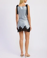 En Saison Women's Hazel Sleeveless Mini Dress