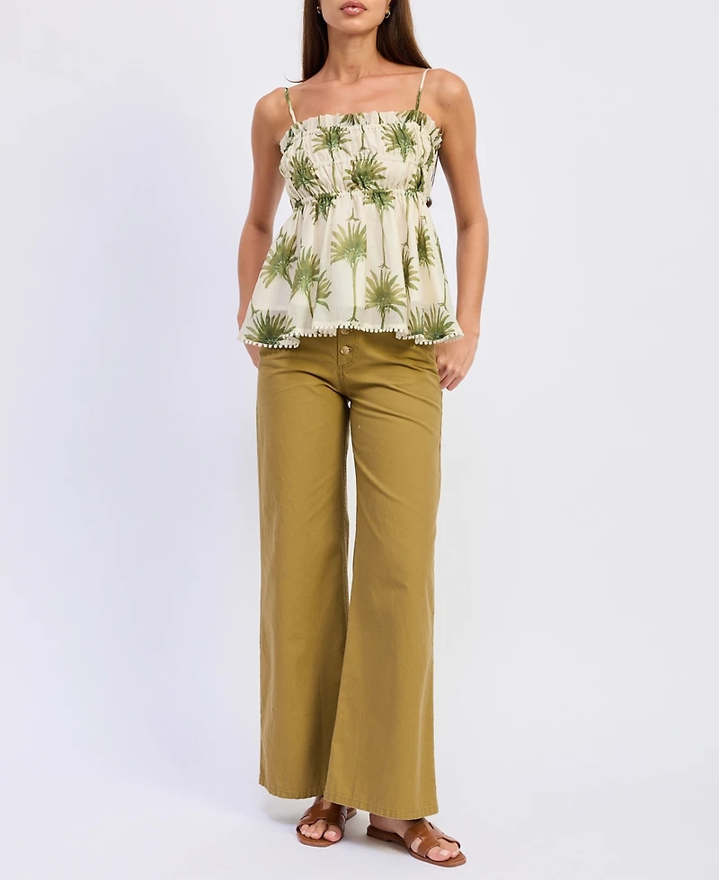 En Saison Women's Elin Mid-Rise Pants