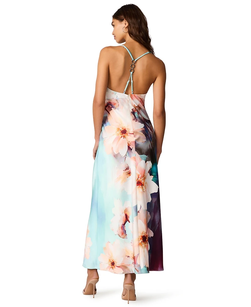 Steve Madden Juniors' Gilette Floral Print Slip Dress