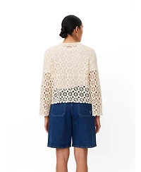 Masai Copenhagen Women's Malittalis Crochet Floral Cardigan