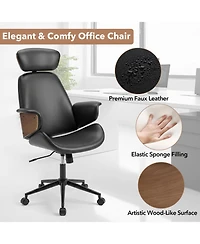 Slickblue Ergonomic Office Chair with Headrest and Adjustable Height