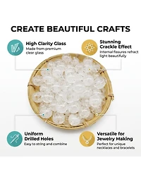 Sevorley 40Piece Set 16mm Acrylic Bubble-Style Round Loose Beads for Diy Jewelry