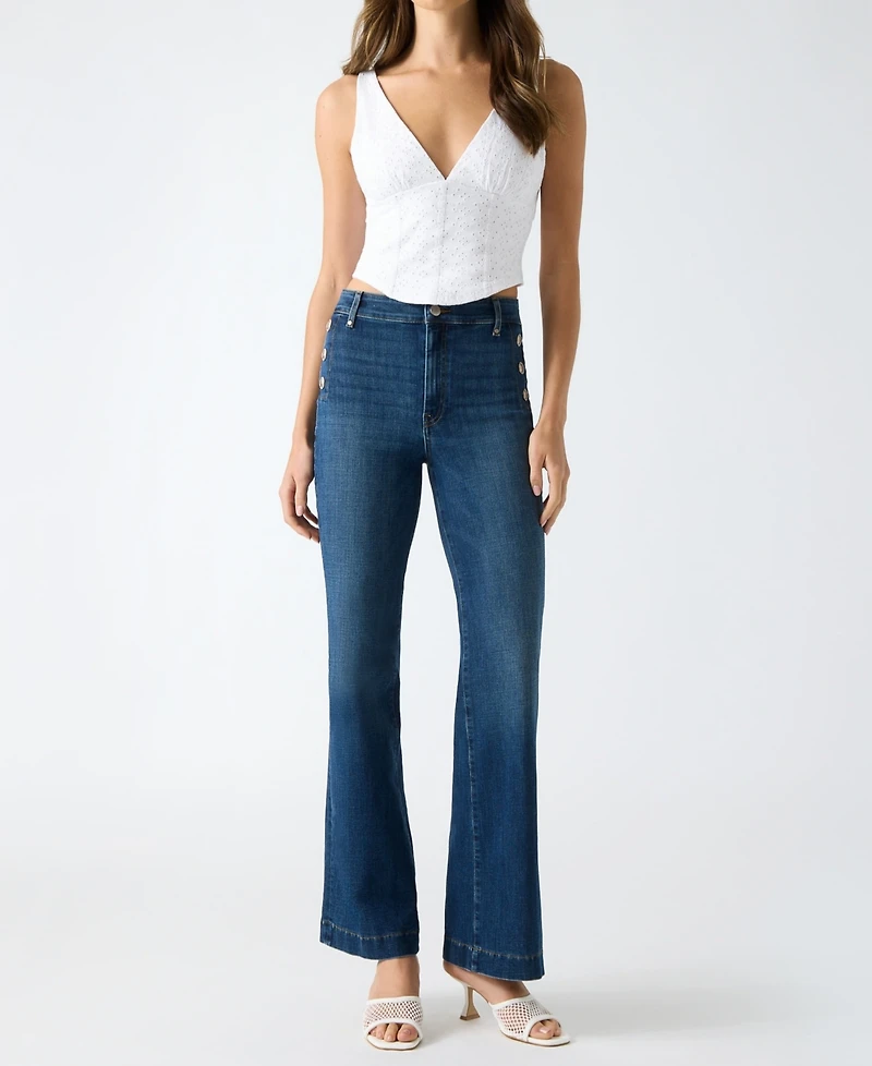 Guess Women's Faye Flared Chino Jeans