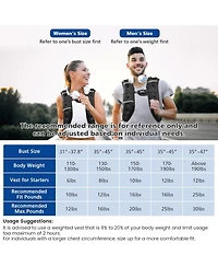 Aofar Weighted Vest Reflective Adjustable Strength Training Walk Run Jog