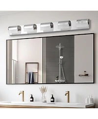 Midola Modern Bathroom Vanity Lighting 5-Light Led Vanity Lights Over Mirror Bath Wall Lighting