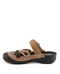 L'Artiste Women's Copa Backless Slip-On with Laser-Cut Detail