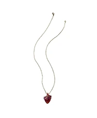 Uncommon Goods Anatomical Glass Heart Necklace