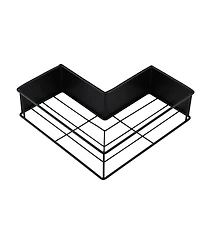 Midola 2-Pack Drill-Free Adhesive Corner Shower Caddy Organizer with Soap Holder and 4 Hooks for Bathroom