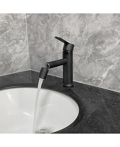 Phying Bathroom sink faucet, single hole bathroom faucet modern single handle vanity basin faucet