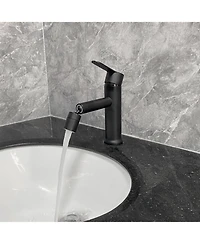 Phying Bathroom sink faucet, single hole bathroom faucet modern single handle vanity basin faucet
