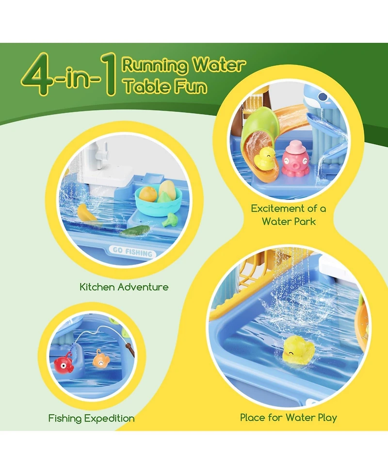 Gnuadz Water Table Electric Pump Sand Play Sink Sensory Summer