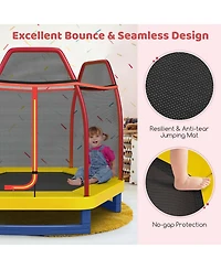 Costway 7FT Kids Trampoline Outdoor Indoor Recreational Bounce Jumper