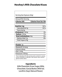 Just Candy Patriotic Candy Hershey's Kisses Milk Chocolate, 90 Pieces