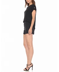 White Mark Women's Dolman Top and Shorts Set