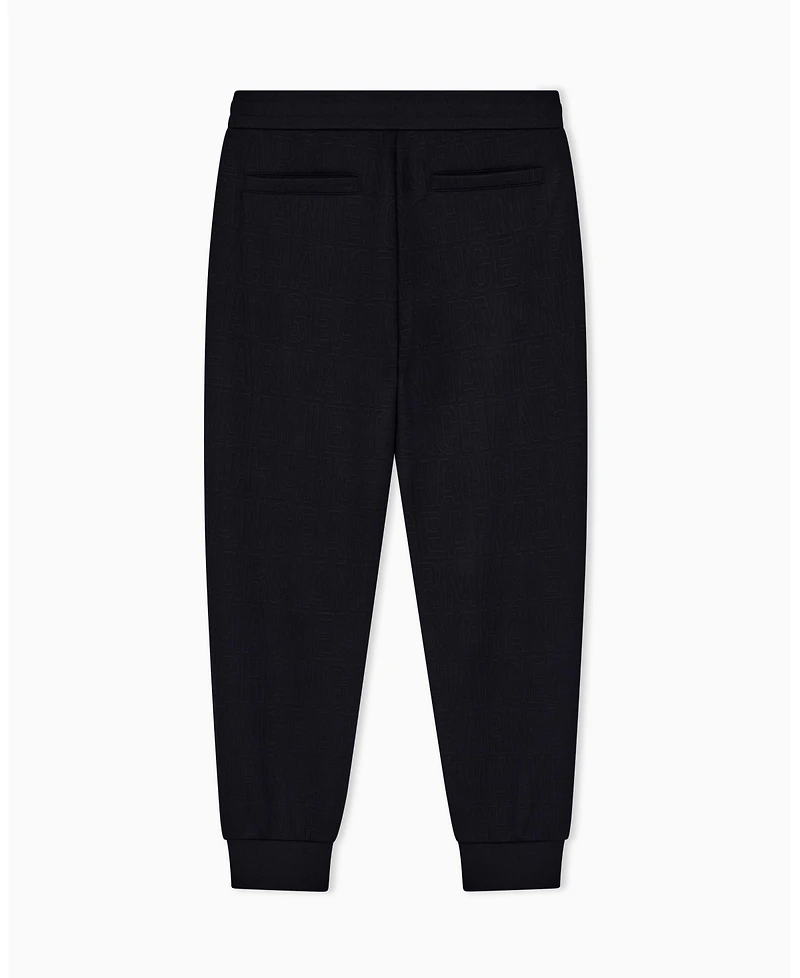 A|X Armani Exchange Men's Jacquard All Over Logo Jogger