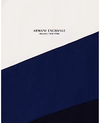 A|X Armani Exchange Men's Nylon Chevron Color Block Jacket
