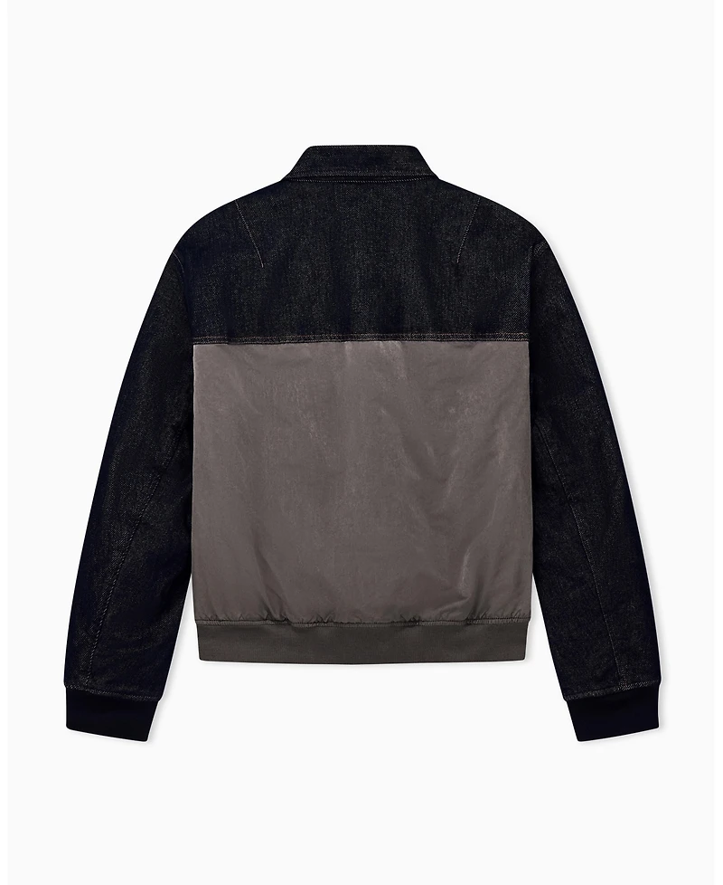 A|X Armani Exchange Men's Mixed Media Denim Jacket