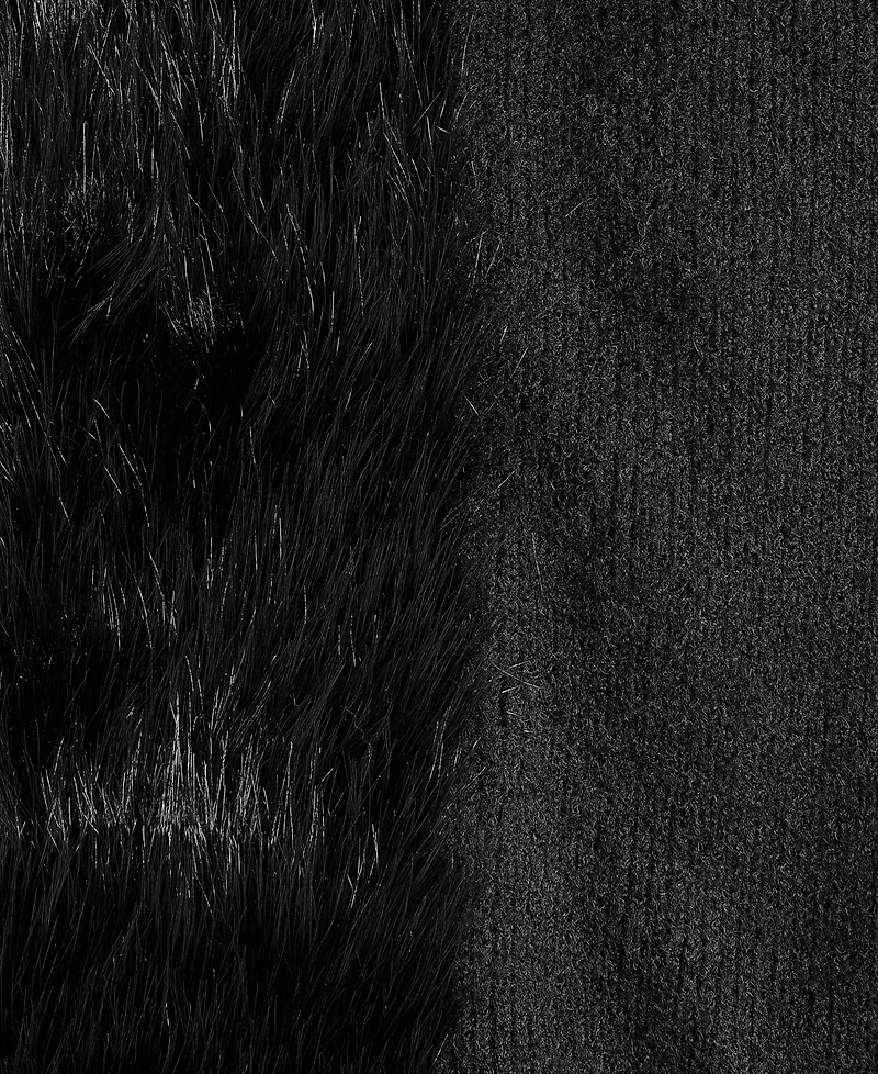 I.n.c. International Concepts Women's Knit and Faux-Fur Trim Muffler, Macy's Exclusive
