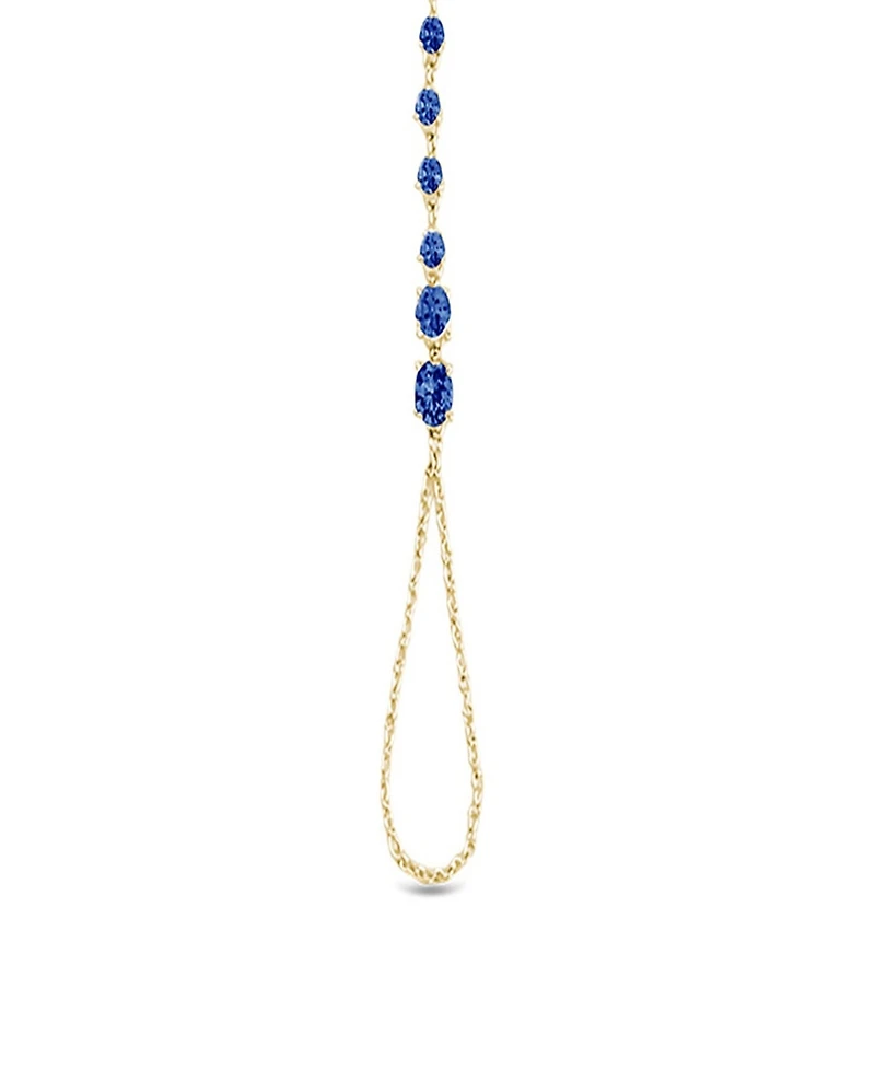 Sterling Forever Rhodium-Plated Brass Malys Cubic Zirconia Hand Chain