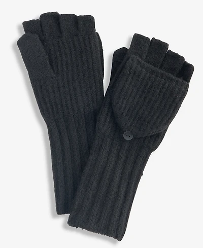 I.n.c. International Concepts Women's Classic Rib-Knit Pop Top Gloves, Macy's Exclusive