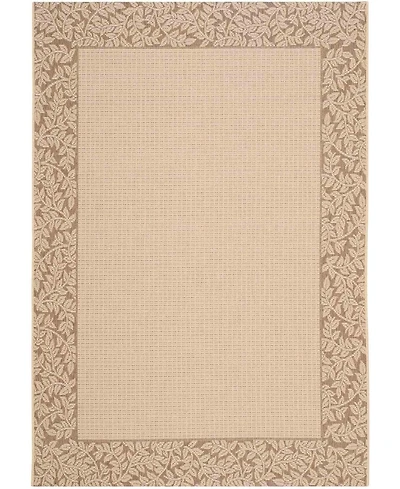 Safavieh Courtyard CY0727 Natural and Brown 5'3" x 7'7" Outdoor Area Rug