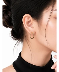 Devata Twisted Rope Hoop Earrings in 14K Gold