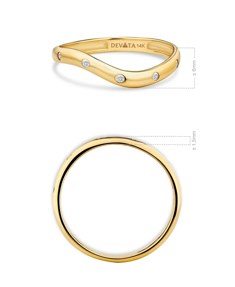 Devata Wave Ring 14K Gold