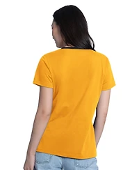 G-iii 4Her by Carl Banks Women's Gold Christopher Bell Best Team V-Neck T-Shirt