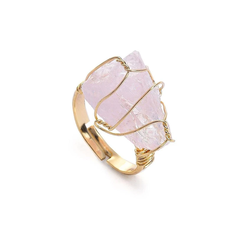 Sohi Women's White Stone Ring