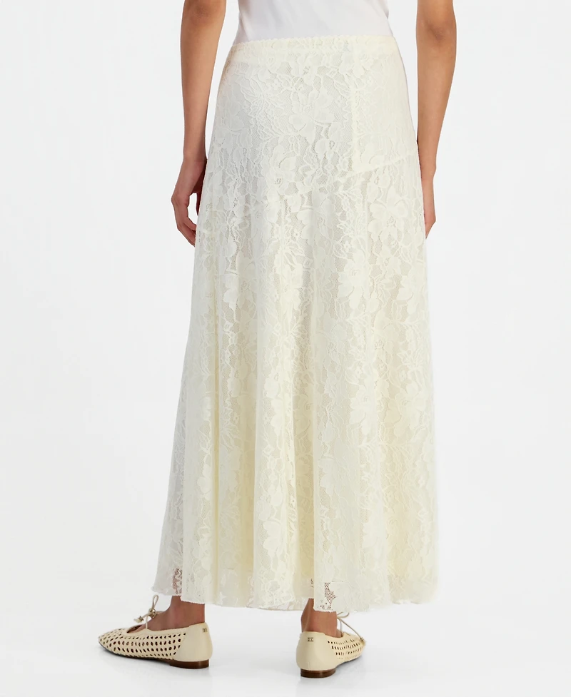 On 34th Women's Lace A-Line Pull-On Maxi Skirt, Macy's Exclusive