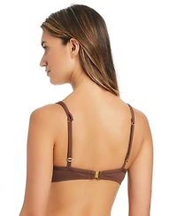 Bleu by Rod Beattie Women's Draped Underwire Bikini Top