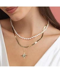The Lovery Starburst Necklace 14K Gold Plated Sterling Silver