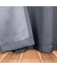 Superior Linen Semi Blackout Rod Pocket Washable Room Darkening Curtains