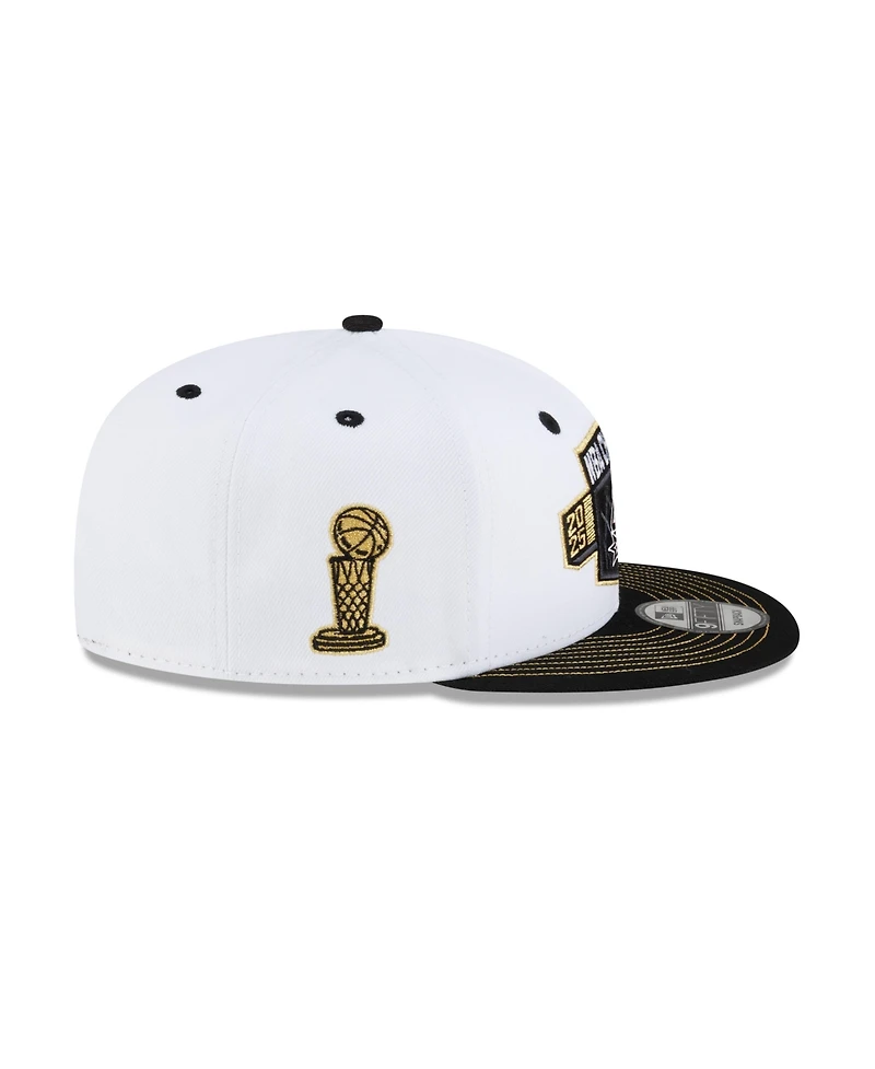 New Era Men's White/Black San Antonio Spurs 2026 Nba Champions Locker Room 9FIFTY Snapback Hat