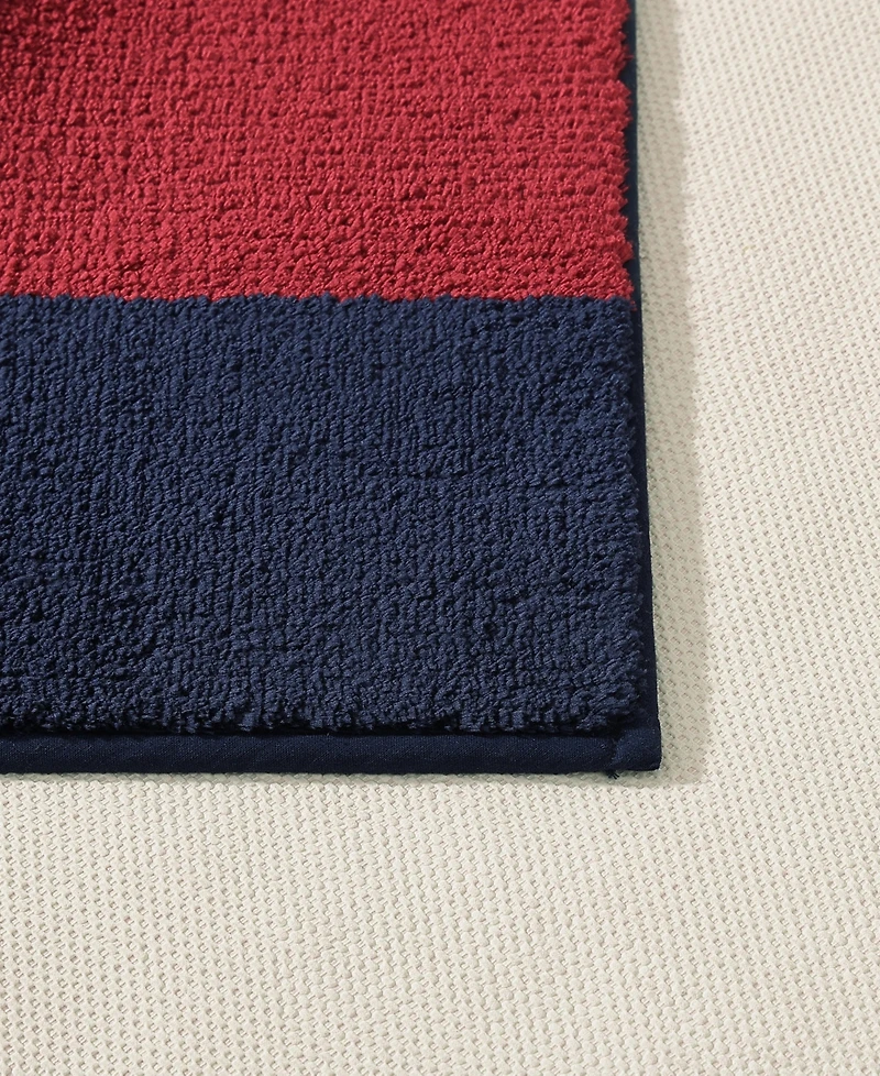 Tommy Hilfiger Hilfiger Flag Yarn Dyed Bath Rug, 20" x 32"