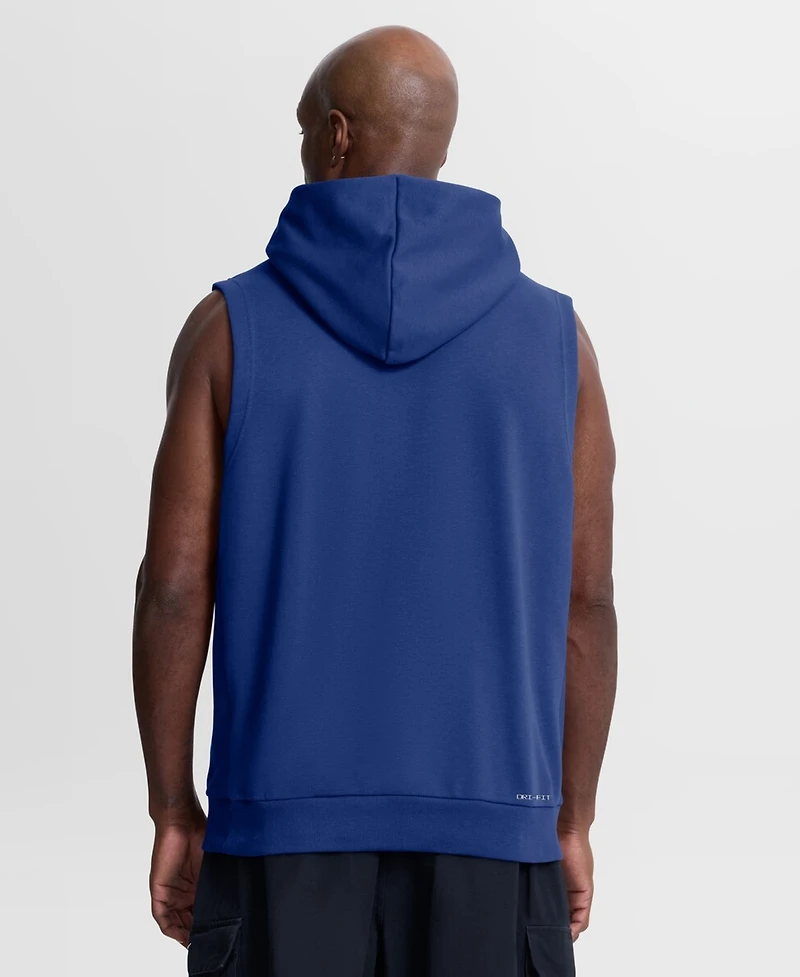 Nike Men's Royal New York Mets Authentic Collection Standard Issue Dri-fit Sleeveless Hoodie