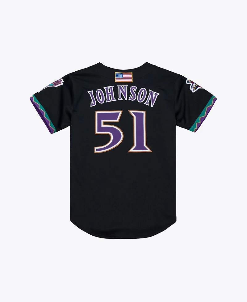 Mitchell & Ness Men's Randy Johnson Black Arizona Diamondbacks 2001 Authentic Jersey
