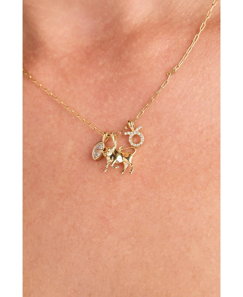 Alex and Ani Taurus Zodiac Charm Cluster Necklace