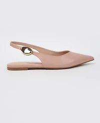 Berness Women's Reed Slingback Flats with Gold-Tone Accent