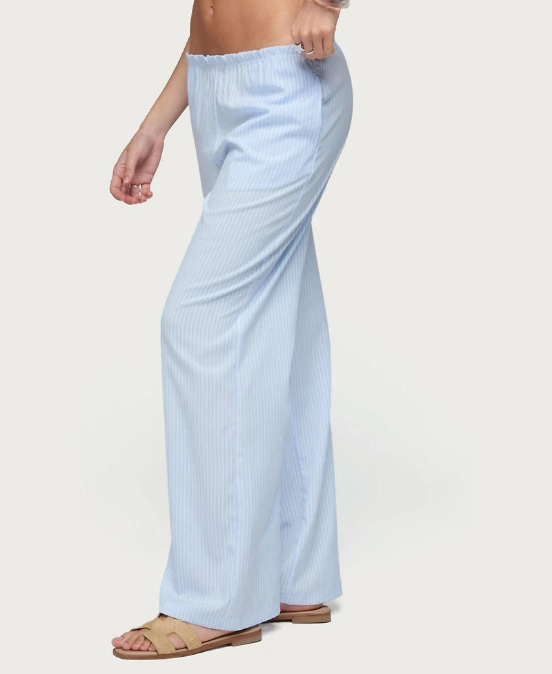 Edikted Women's Cersei Striped Low Rise Pants