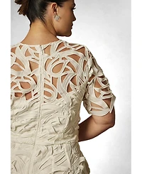 Eloquii Plus Short-Sleeve Lace Jumpsuit