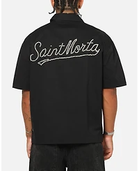 Saint Morta Men's Pearl Script Button Up Shirt