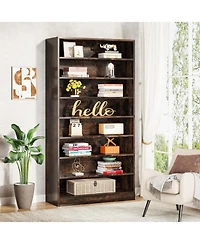 Slickblue Freestanding 9-Tier Bookshelf Organizer for Home or Office Display