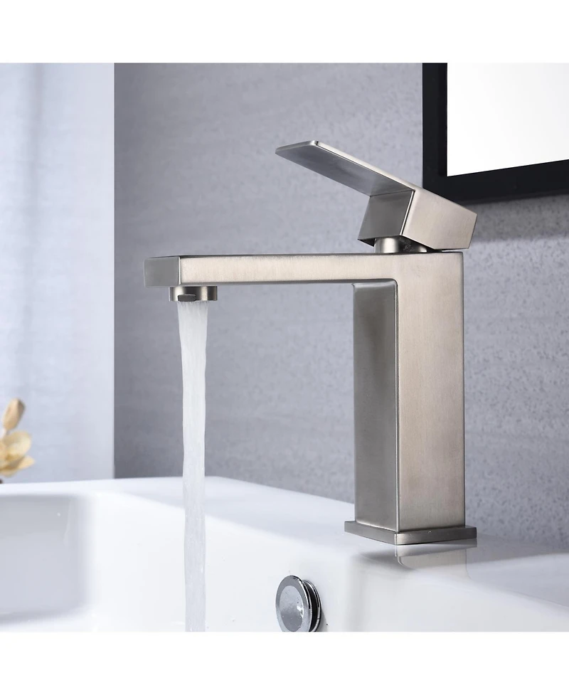 Phying Waterfall Spout Bathroom Faucet,Single Handle Bathroom Vanity Sink Faucet
